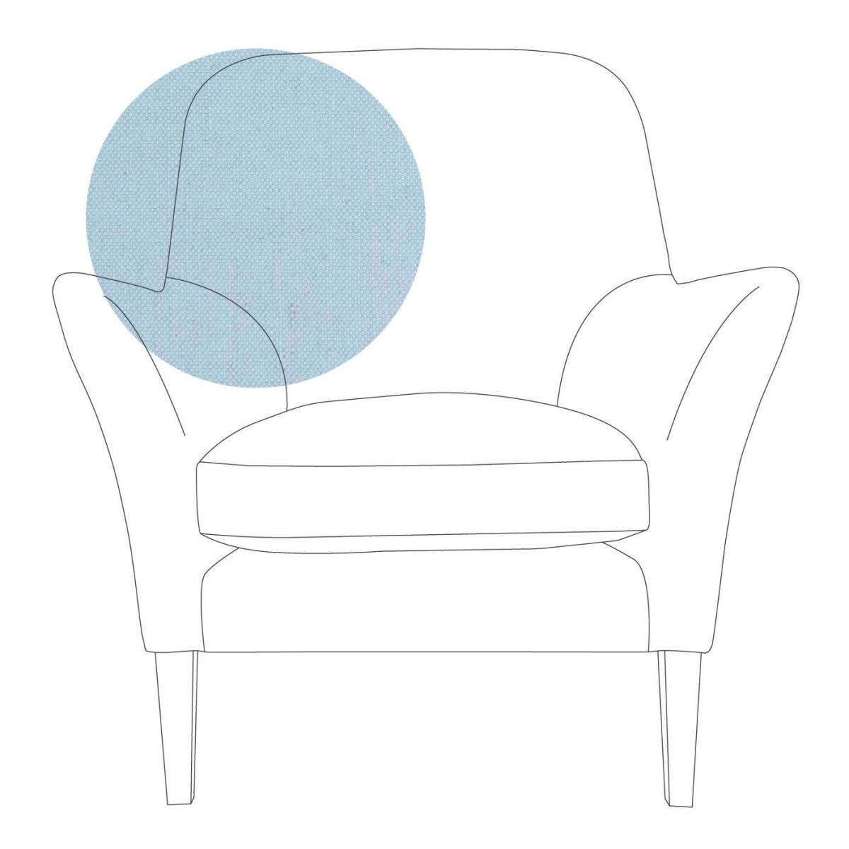 Heal's Wallis Armchair Linen Mix Dark Grey Natural Oak Feet - Heal's UK Furniture – image 41