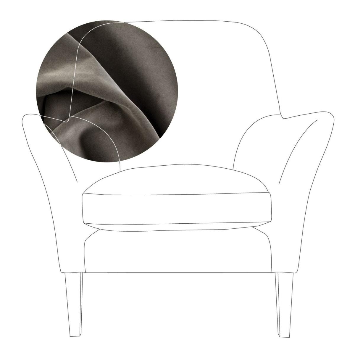 Heal's Wallis Armchair Linen Mix Dark Grey Natural Oak Feet - Heal's UK Furniture – image 63