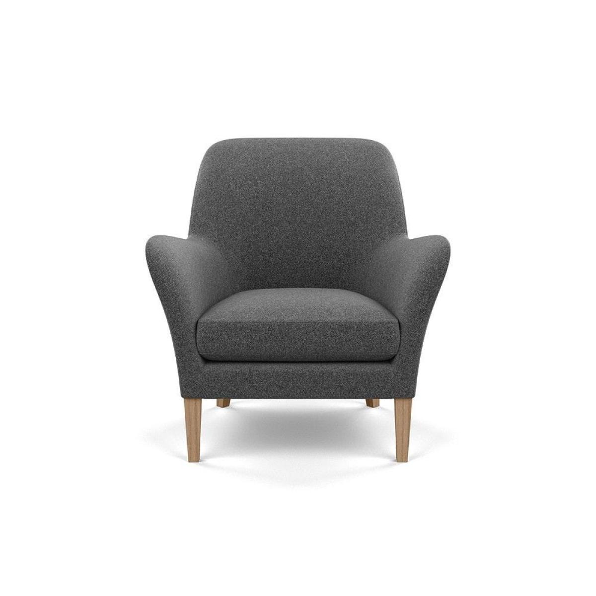 Heal's Wallis Armchair Linen Mix Dark Grey Natural Oak Feet - Heal's UK Furniture – image 66