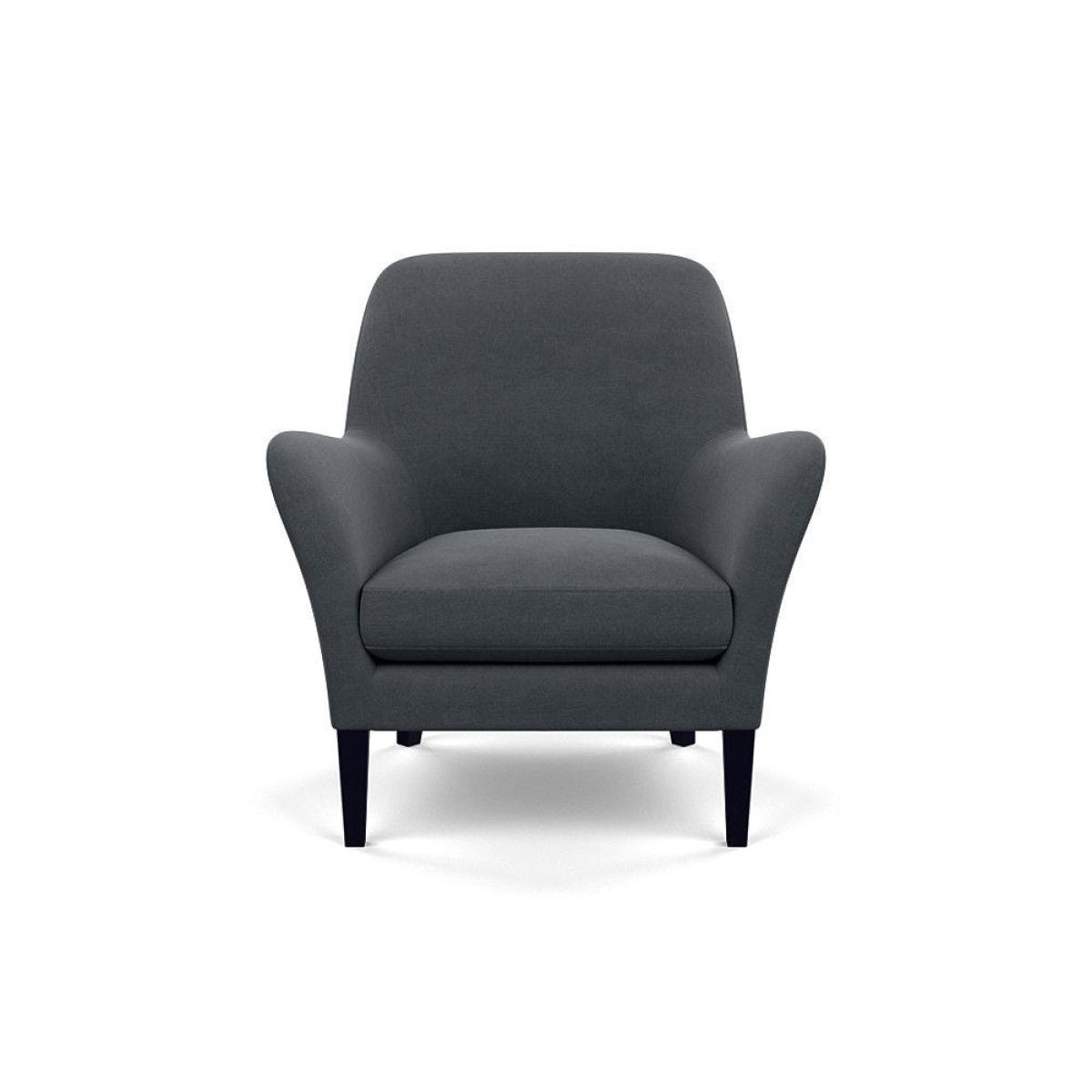 Heal's Wallis Armchair Linen Mix Dark Grey Natural Oak Feet - Heal's UK Furniture – image 74