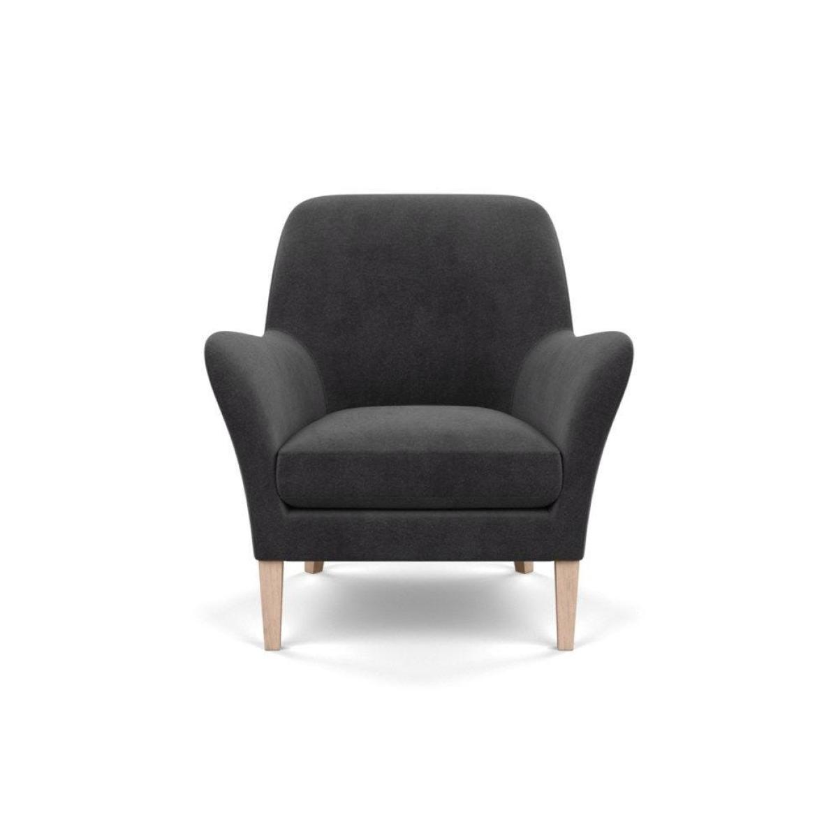 Heal's Wallis Armchair Linen Mix Dark Grey Natural Oak Feet - Heal's UK Furniture – image 80