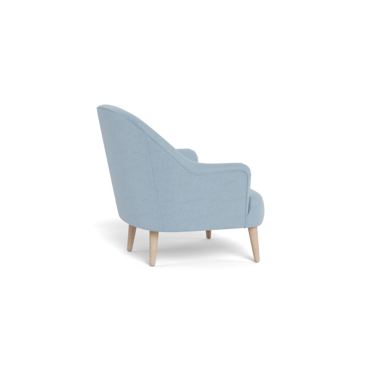 Heal's Elgin Chair Capelo LinenCotton Sea Shanty Natural Feet - Heal's UK Furniture – image 4