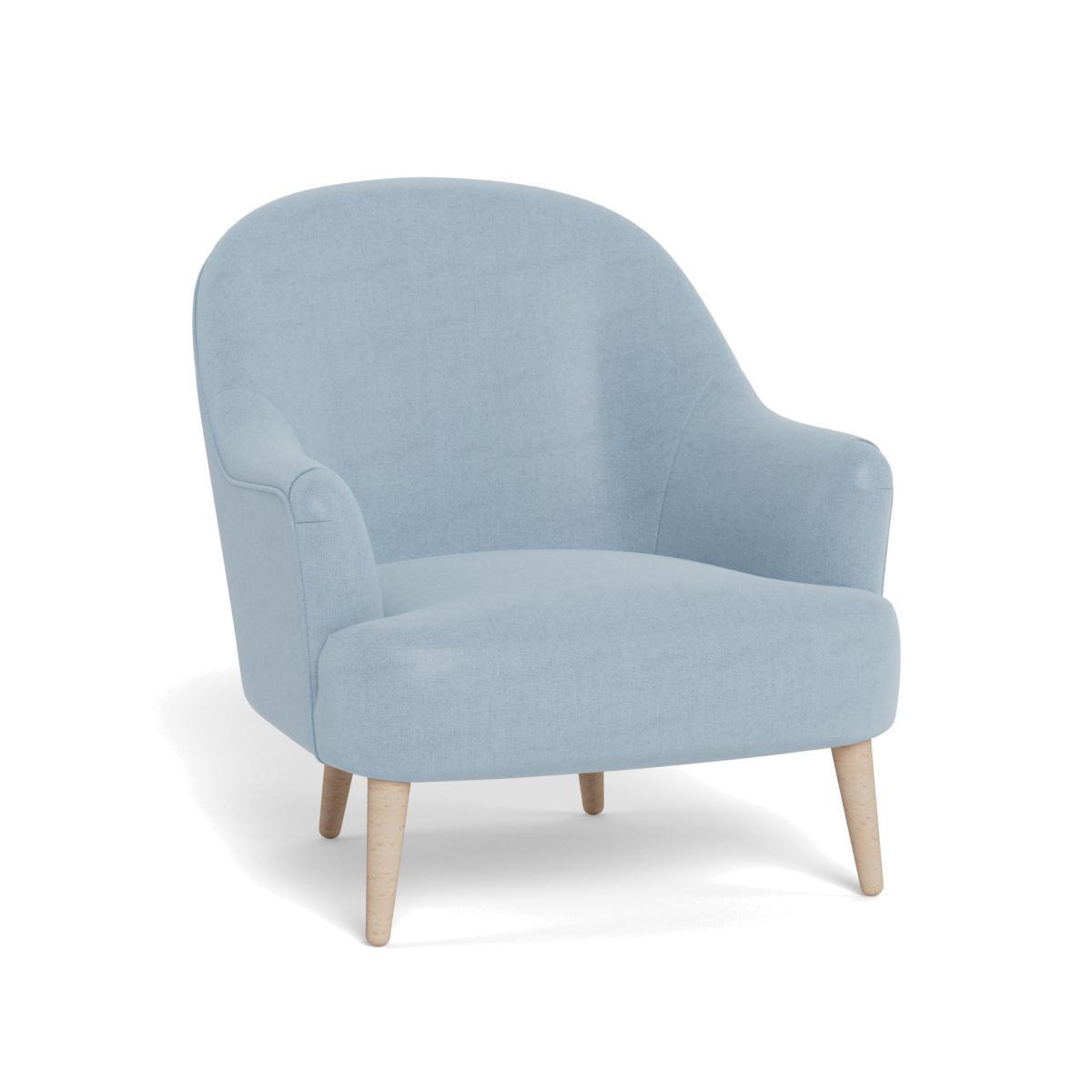 Heal's Elgin Chair Capelo LinenCotton Sea Shanty Natural Feet - Heal's UK Furniture – image 1