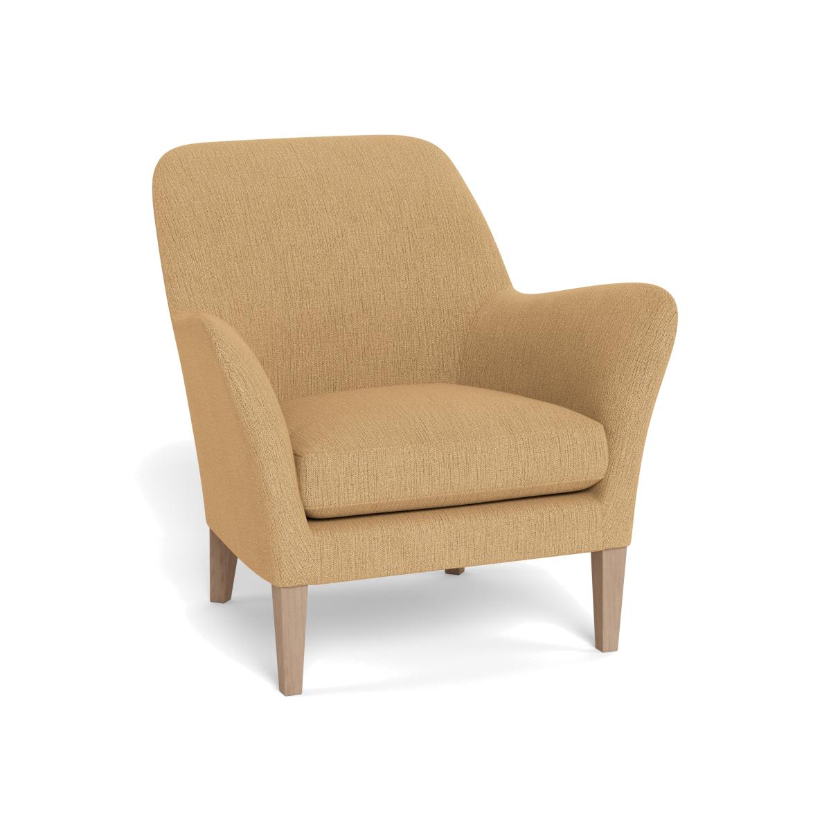 Heal's Wallis Armchair Smart Linen Mix Sand Natural Ash Feet – image 1
