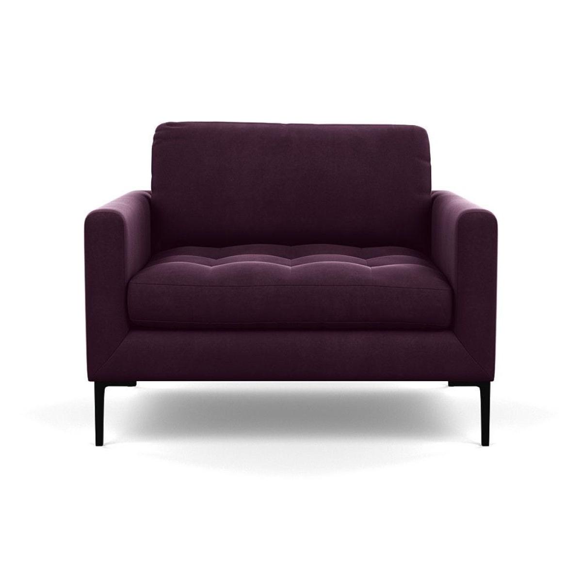 Heal's Richmond Armchair Smart Linen Mix Maroon Tinted Ash Feet - Heal's UK Furniture – image 15