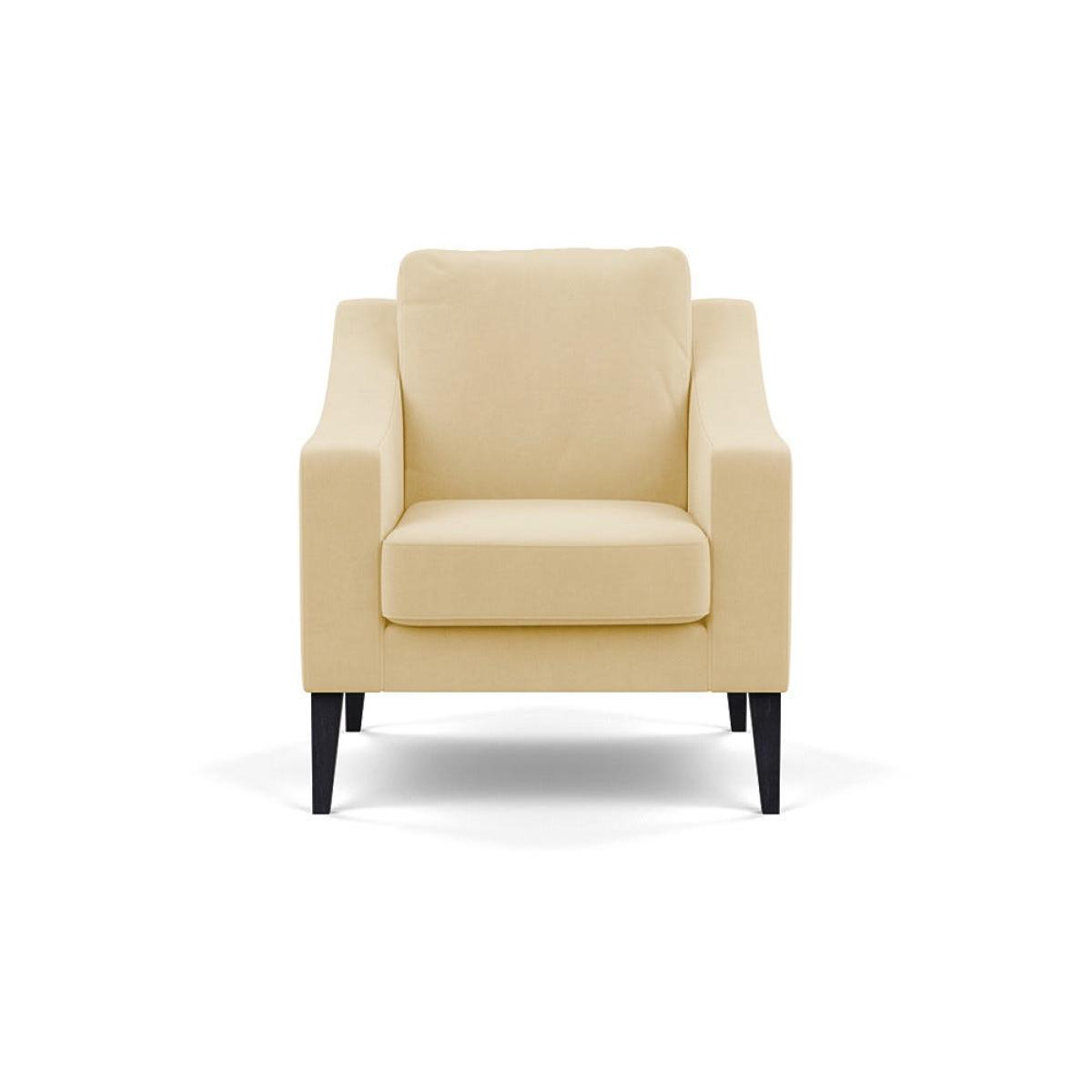 Heal's Richmond Armchair Smart Luxe Velvet Biscuit Black Feet – image 2