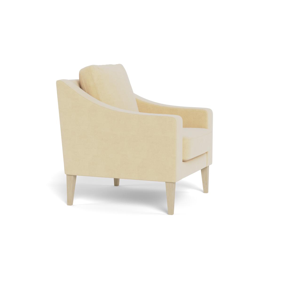 Heal's Richmond Armchair Smart Luxe Velvet Biscuit Black Feet – image 3