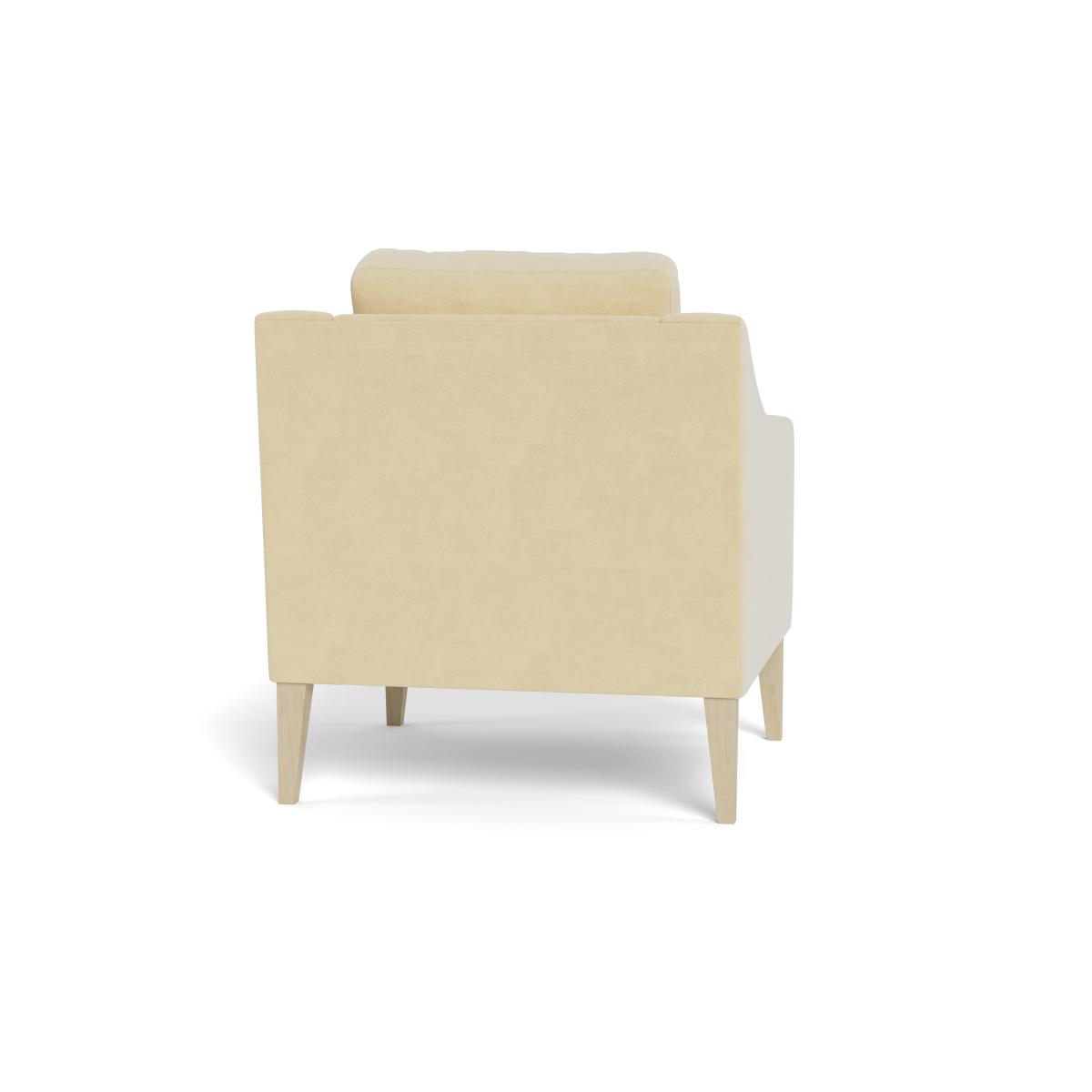 Heal's Richmond Armchair Smart Luxe Velvet Biscuit Black Feet – image 6