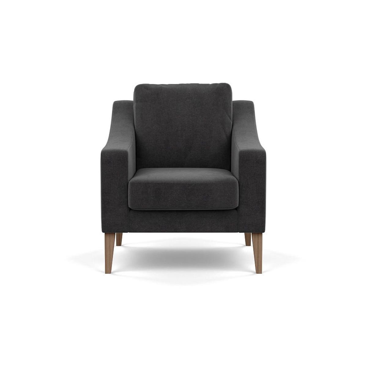 Heal's Richmond Armchair Smart Luxe Velvet Nickel Tinted Ash Feet – image 2