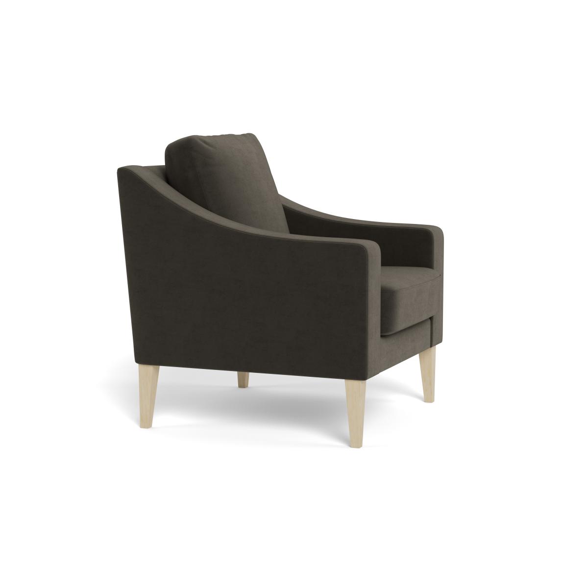 Heal's Richmond Armchair Velvet Charcoal Black – image 2