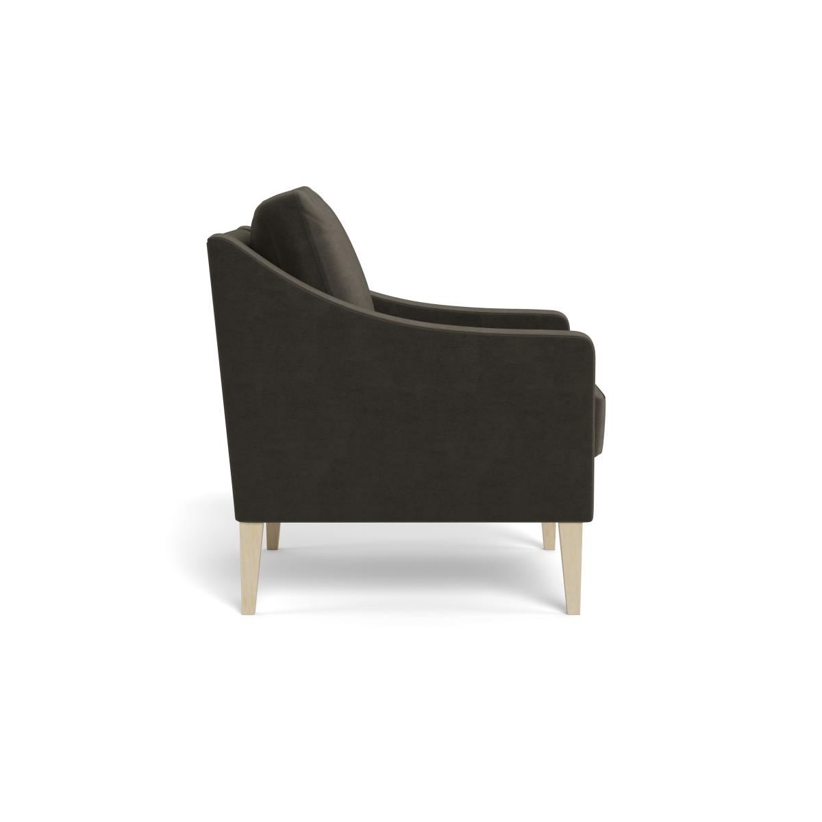 Heal's Richmond Armchair Velvet Charcoal Black – image 3