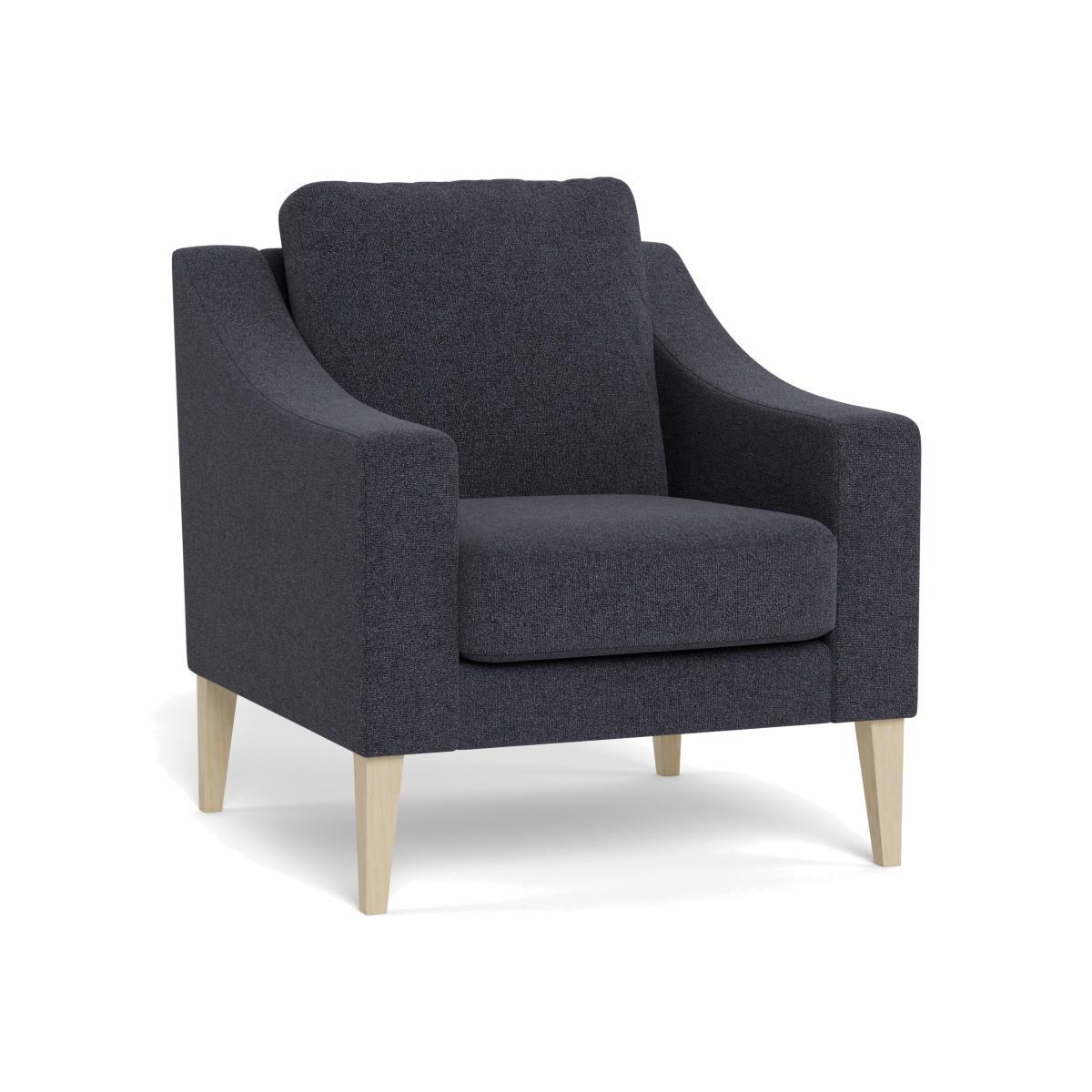 Heal's Richmond Armchair Texture Soot Black Feet - Heal's UK Furniture – image 1