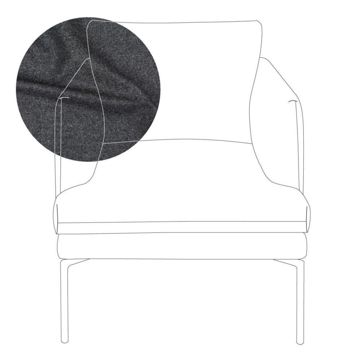 Heal's Matera Armchair Siena Cotton Clay Black Feet - Heal's UK Furniture – image 11