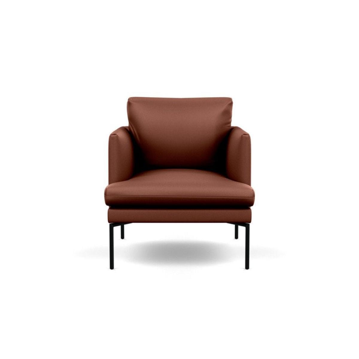 Heal's Matera Armchair Siena Cotton Clay Black Feet - Heal's UK Furniture – image 3