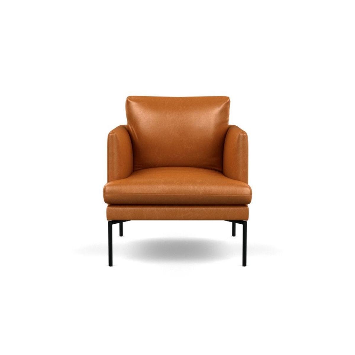 Heal's Matera Armchair Siena Cotton Clay Black Feet - Heal's UK Furniture – image 21