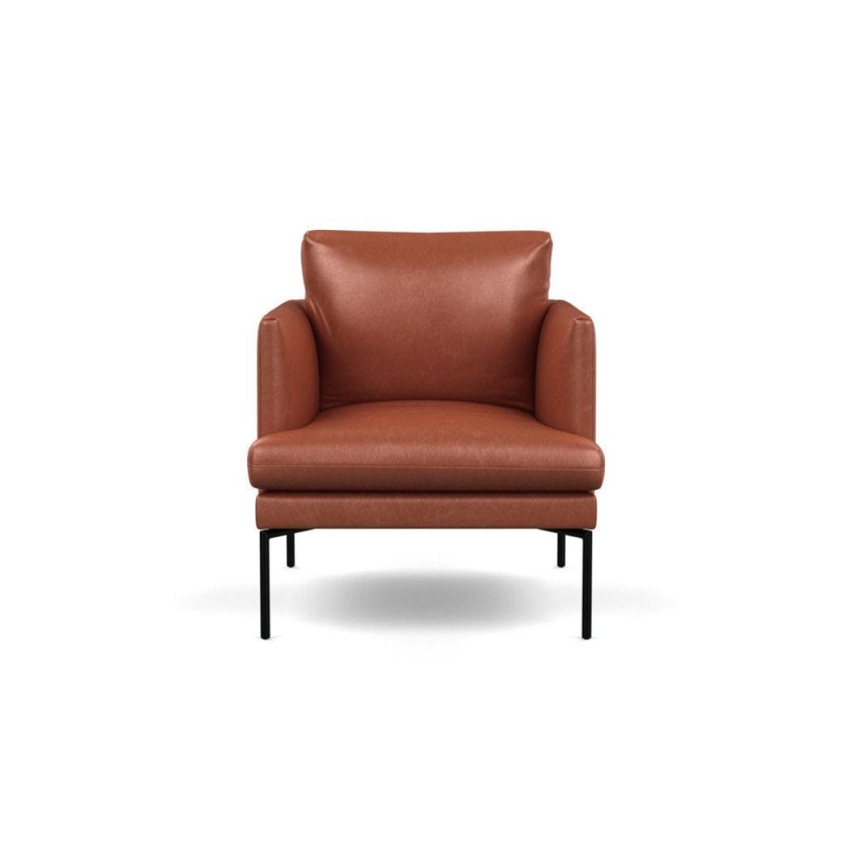 Heal's Matera Armchair Siena Cotton Clay Black Feet - Heal's UK Furniture – image 25