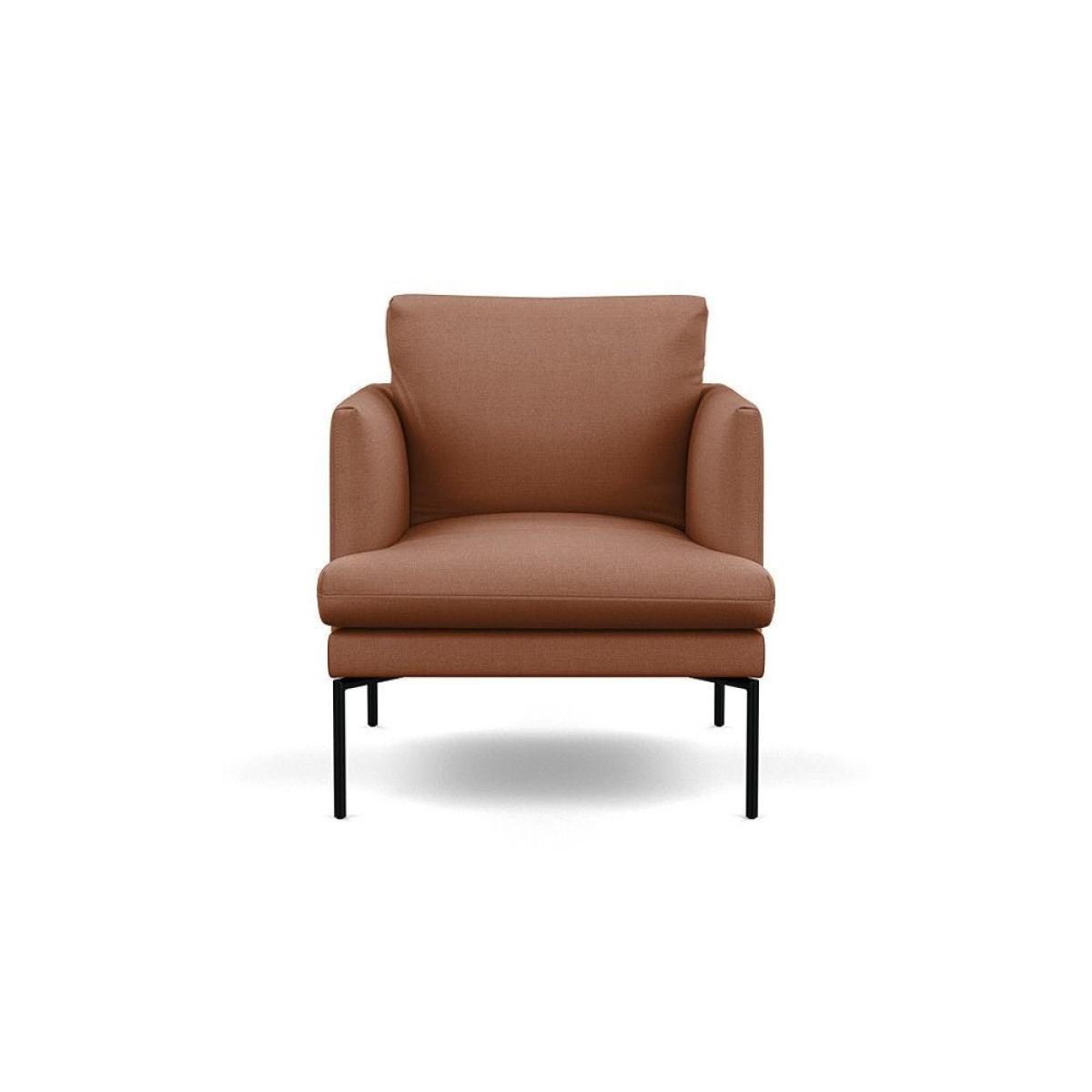 Heal's Matera Armchair Siena Cotton Clay Black Feet - Heal's UK Furniture – image 27