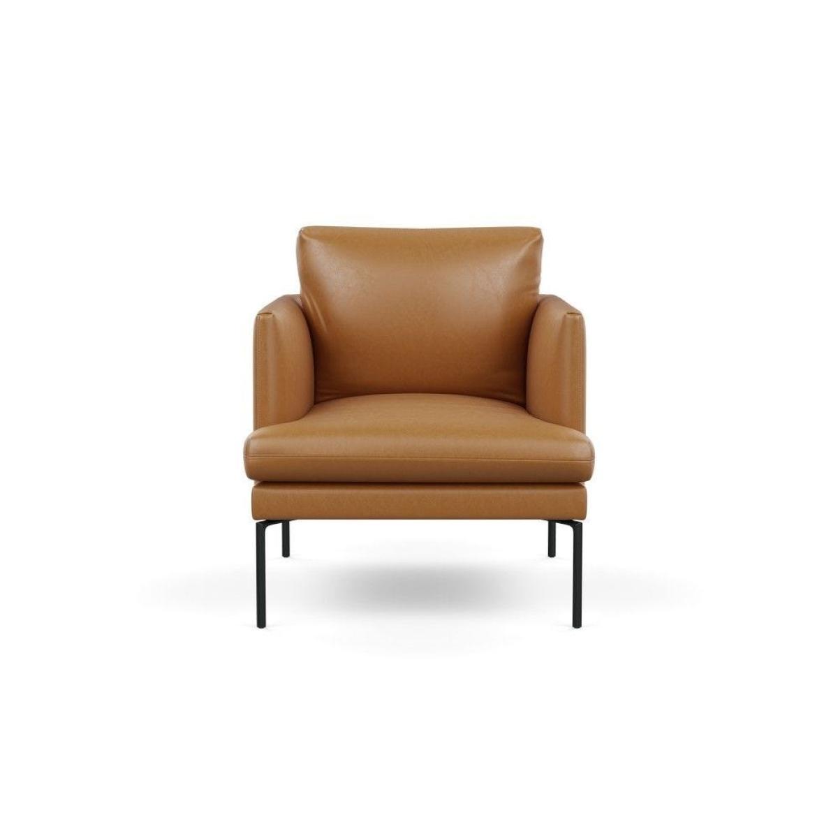 Heal's Matera Armchair Siena Cotton Clay Black Feet - Heal's UK Furniture – image 4