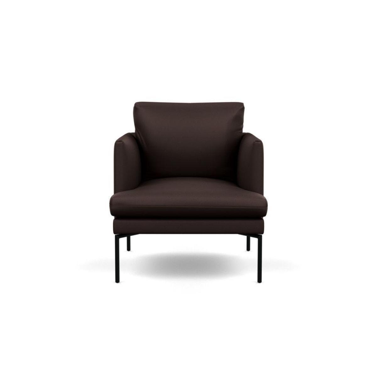Heal's Matera Armchair Siena Cotton Clay Black Feet - Heal's UK Furniture – image 9