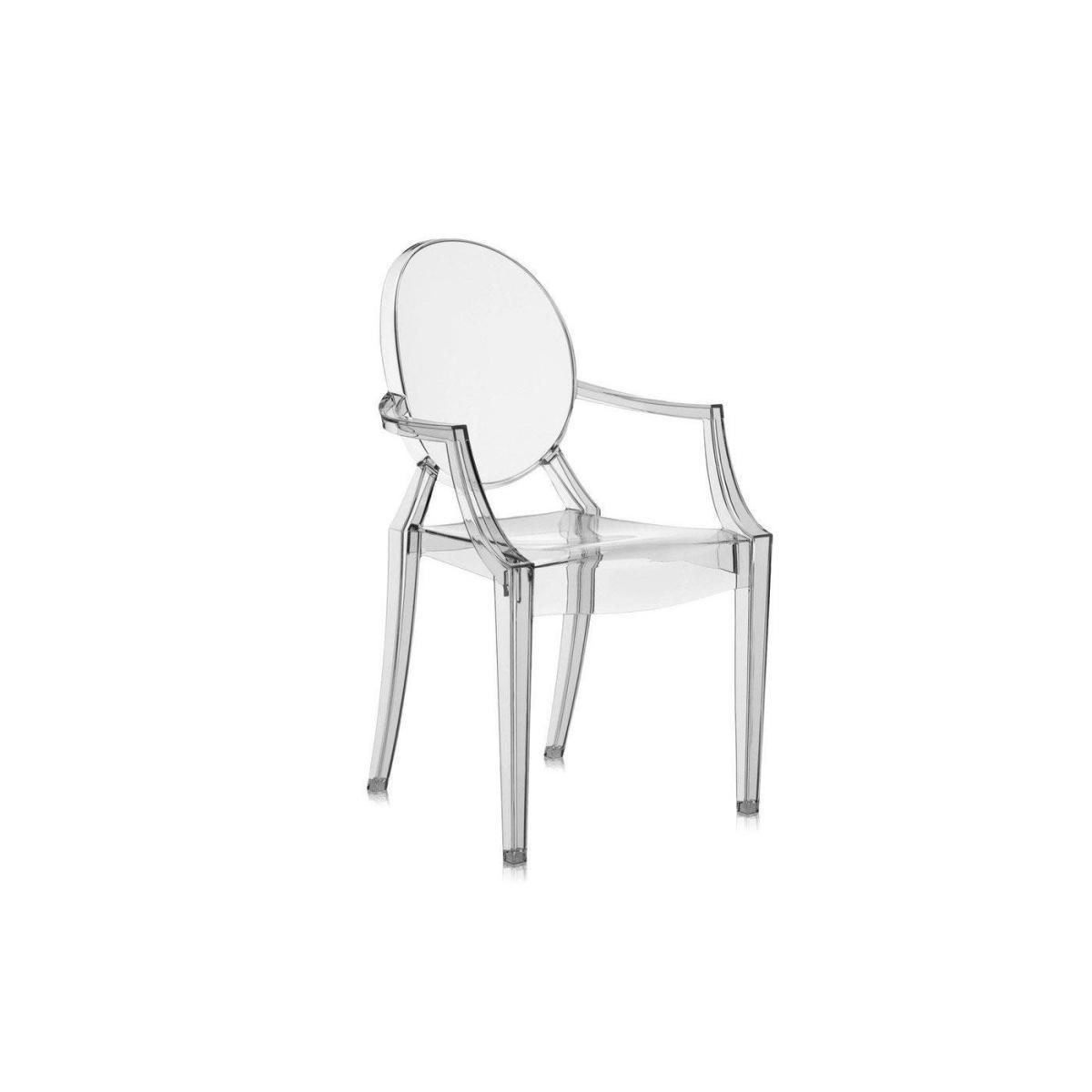 Kartell Louis Ghost Armchair Smoke Grey Minimum of 2 only - Heal's UK Furniture – image 4