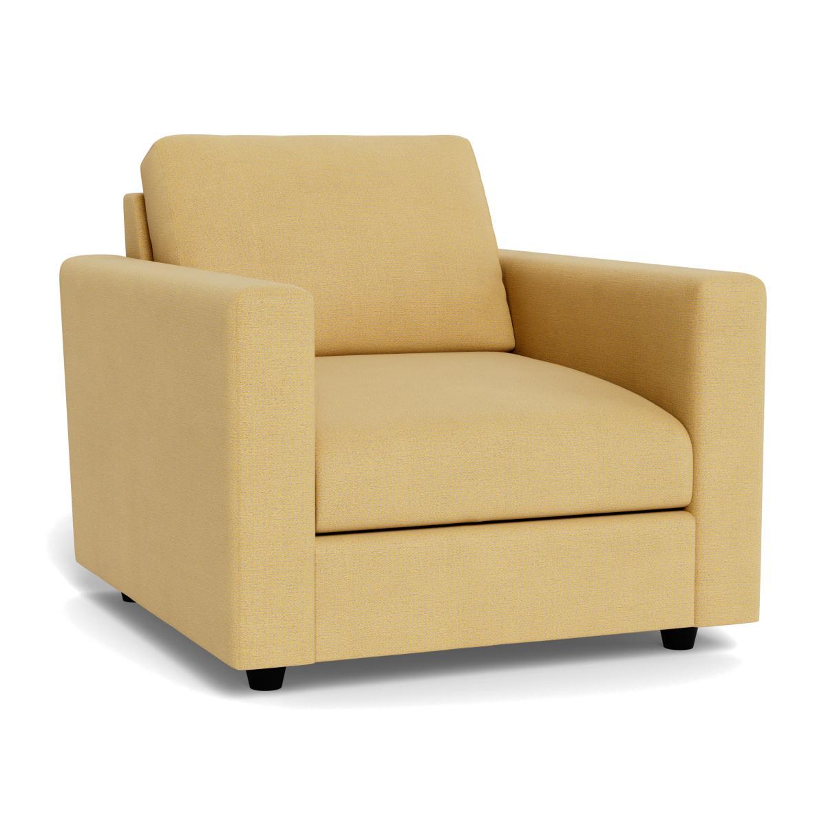 Heal's Nimbus II Armchair Tejo Recycled Ochre Black Feet - Heal's UK Furniture – image 1