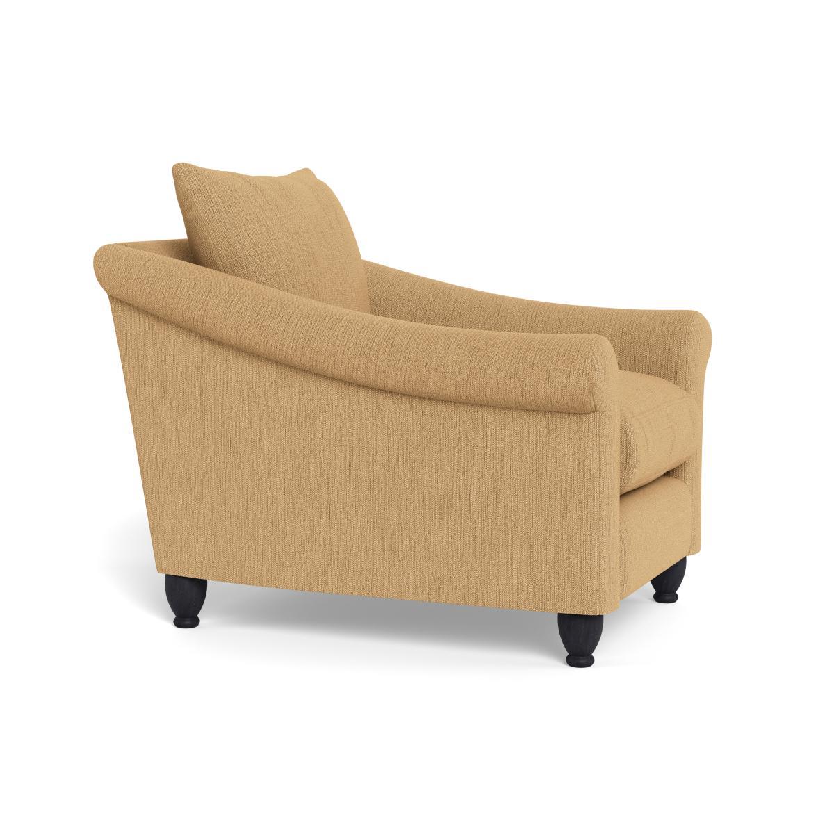 Heal's Devon Armchair Smart Linen Mix Sand Walnut Stain Beech Feet - Heal's UK Furniture – image 2