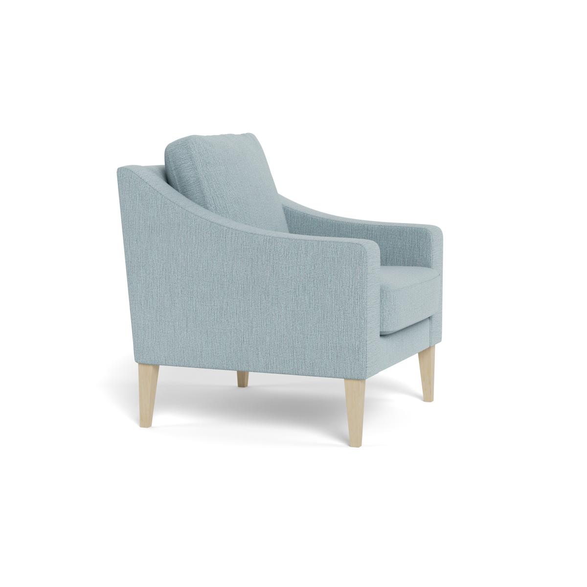 Heal's Richmond Armchair Smart Linen Mix Duck Egg Tinted Ash Feet – image 3