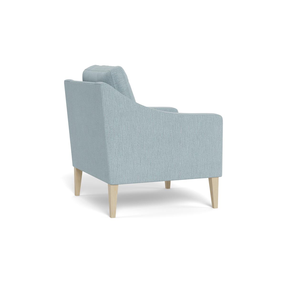 Heal's Richmond Armchair Smart Linen Mix Duck Egg Tinted Ash Feet – image 5