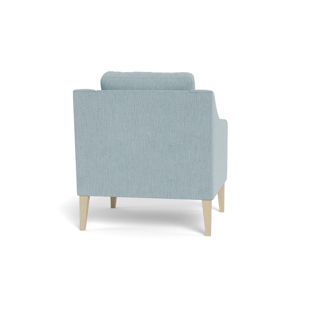 Heal's Richmond Armchair Smart Linen Mix Duck Egg Tinted Ash Feet – image 6
