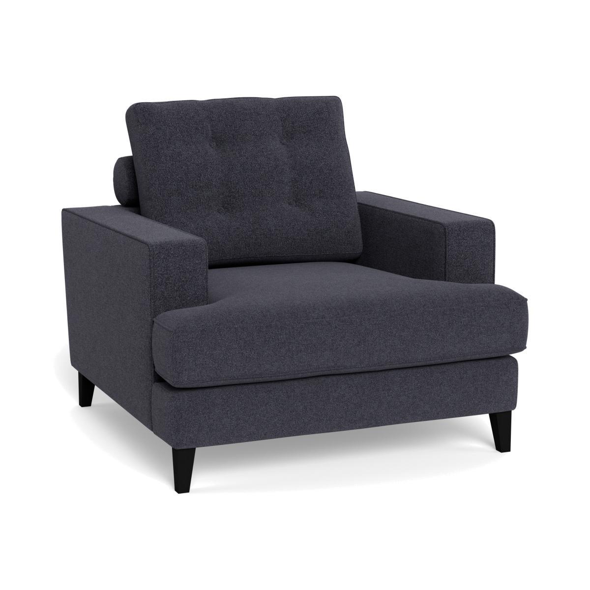 Heal's Mistral Armchair Texture Soot Natural Feet - Heal's UK Furniture – image 1