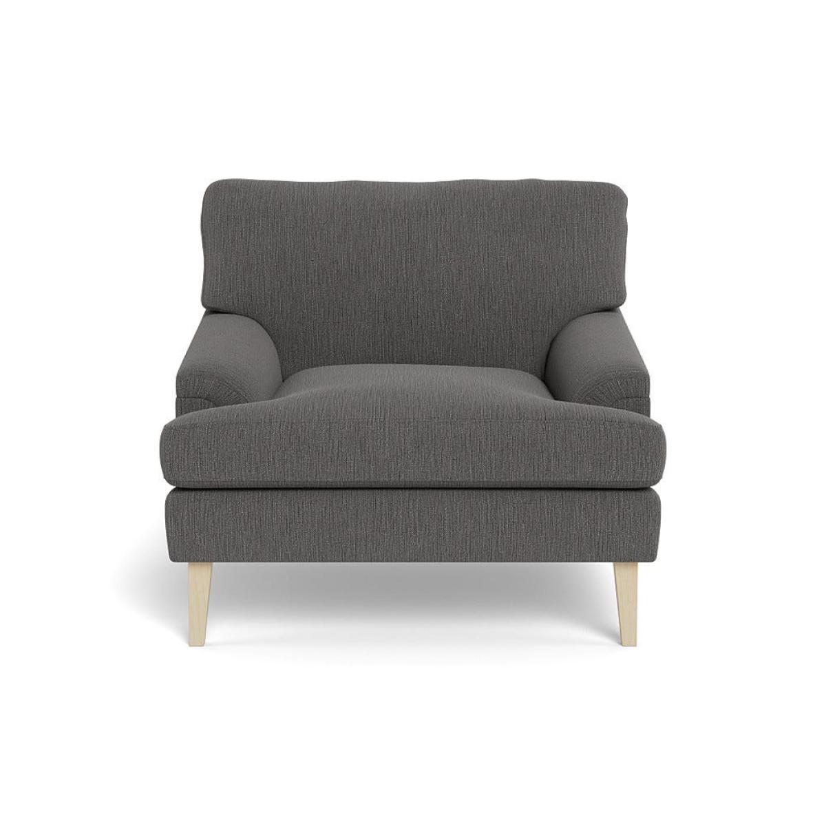 Heal's Stanton Armchair Smart Linen Mix Grey Natural Feet – image 2