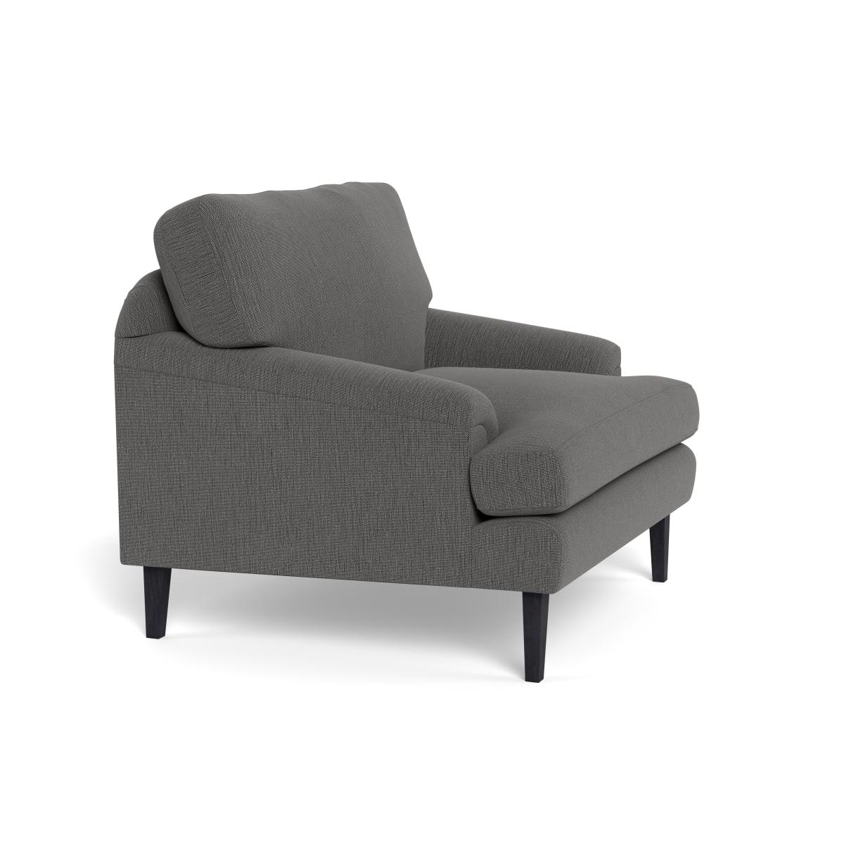 Heal's Stanton Armchair Smart Linen Mix Grey Natural Feet – image 3