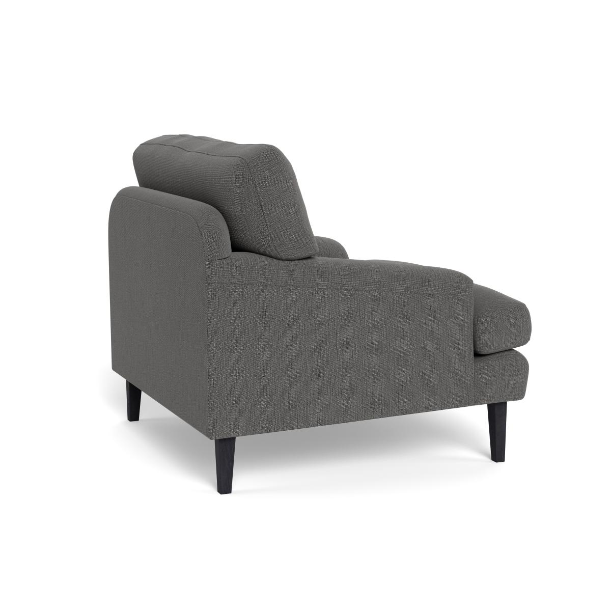 Heal's Stanton Armchair Smart Linen Mix Grey Natural Feet – image 5