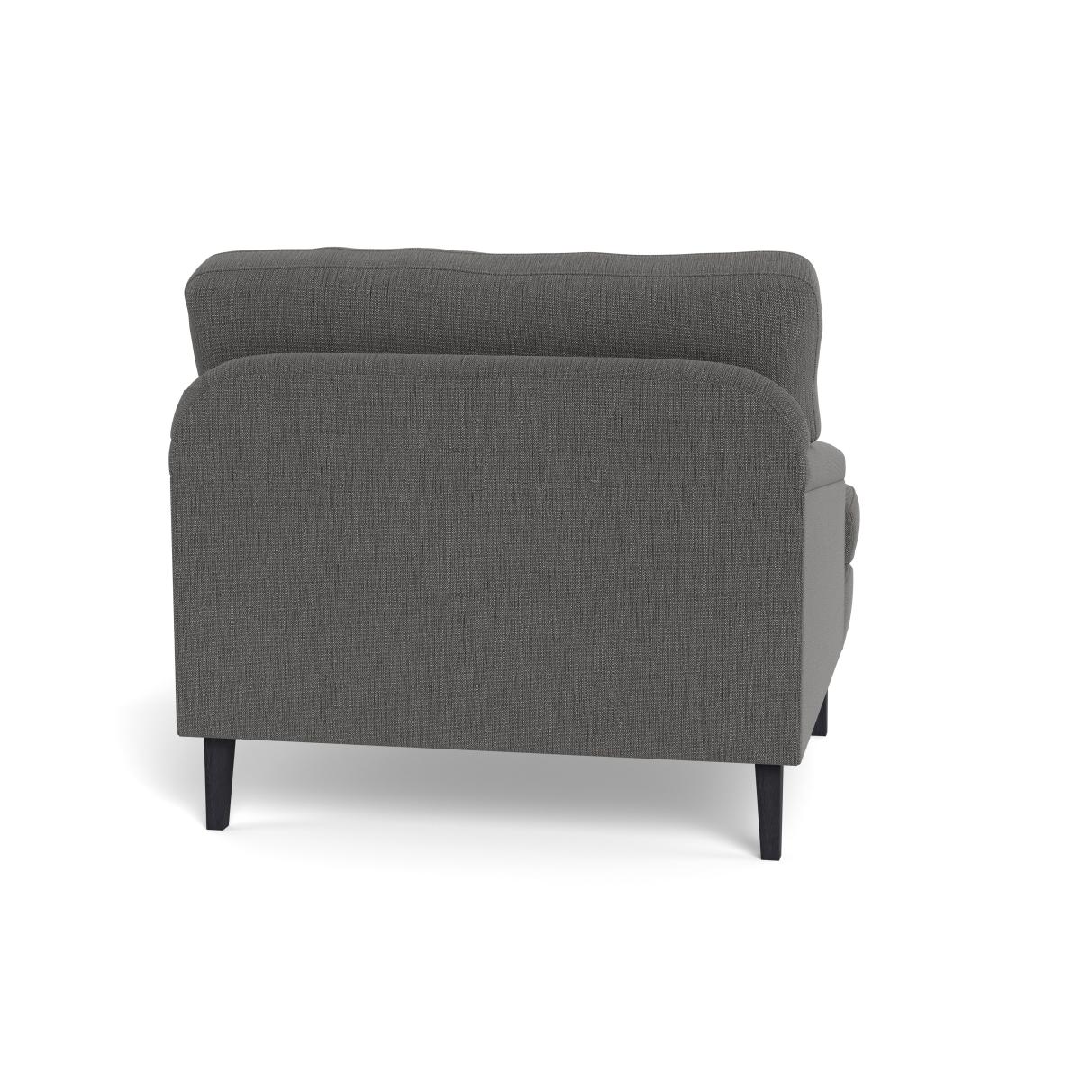 Heal's Stanton Armchair Smart Linen Mix Grey Natural Feet – image 6