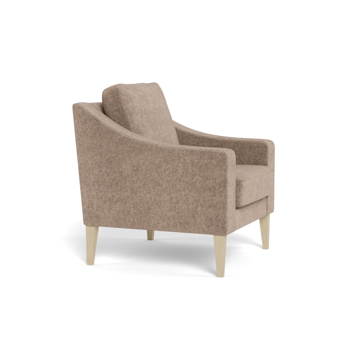 Heal's Richmond Armchair Boucle Velvet Rocky Natural Beech Feet – image 2