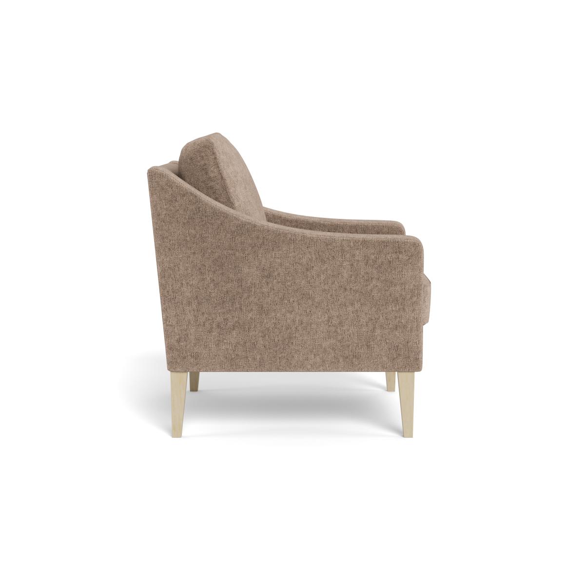 Heal's Richmond Armchair Boucle Velvet Rocky Natural Beech Feet – image 3