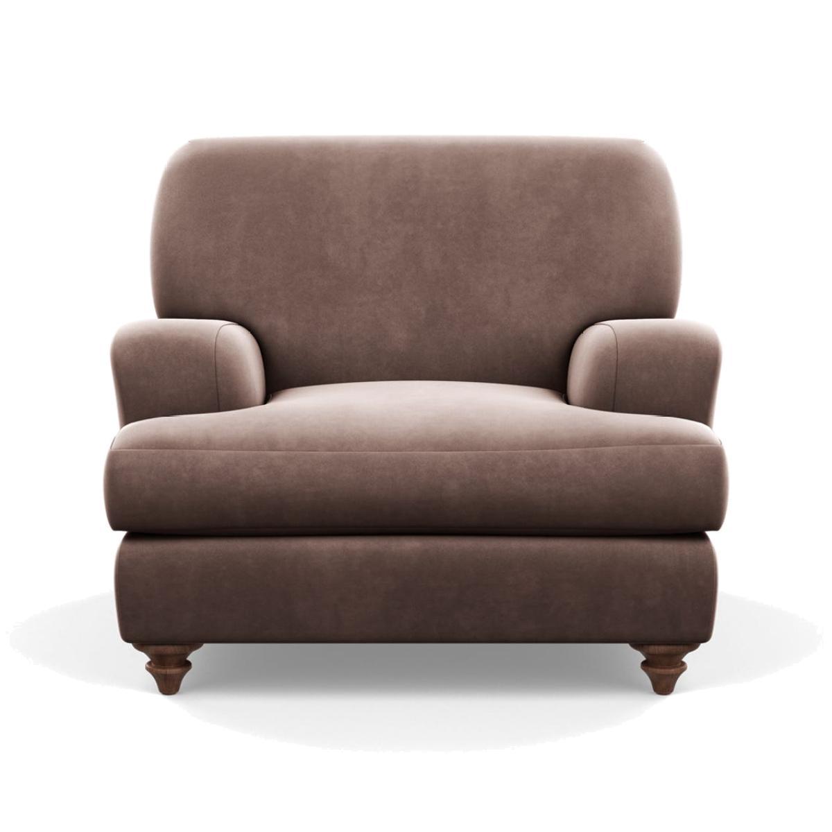Heal's Hampstead Armchair Linen Hessian Black Feet - Heal's UK Furniture – image 1