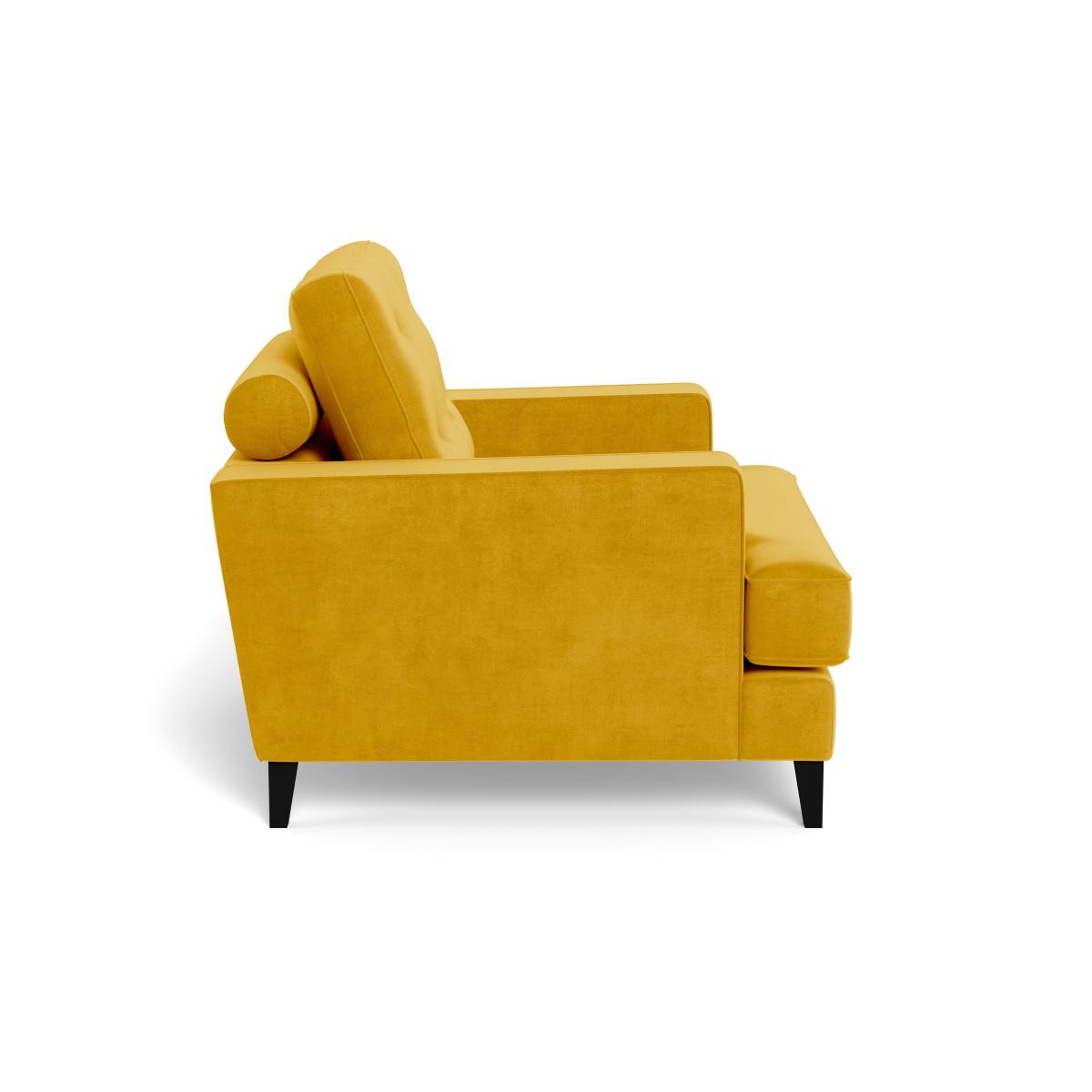 Heal's Mistral Armchair Smart Luxe Velvet Canary Natural Feet – image 4