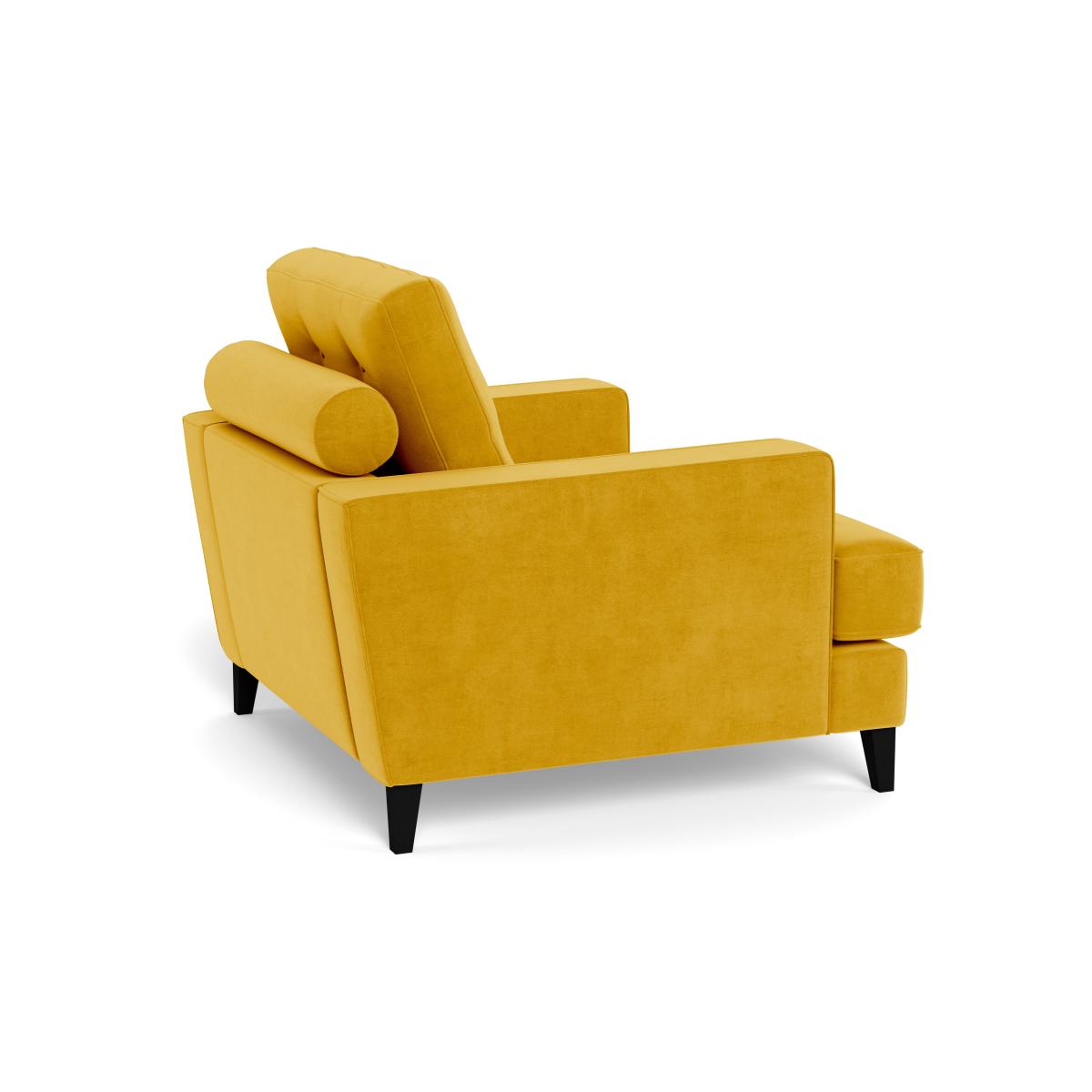 Heal's Mistral Armchair Smart Luxe Velvet Canary Natural Feet – image 5