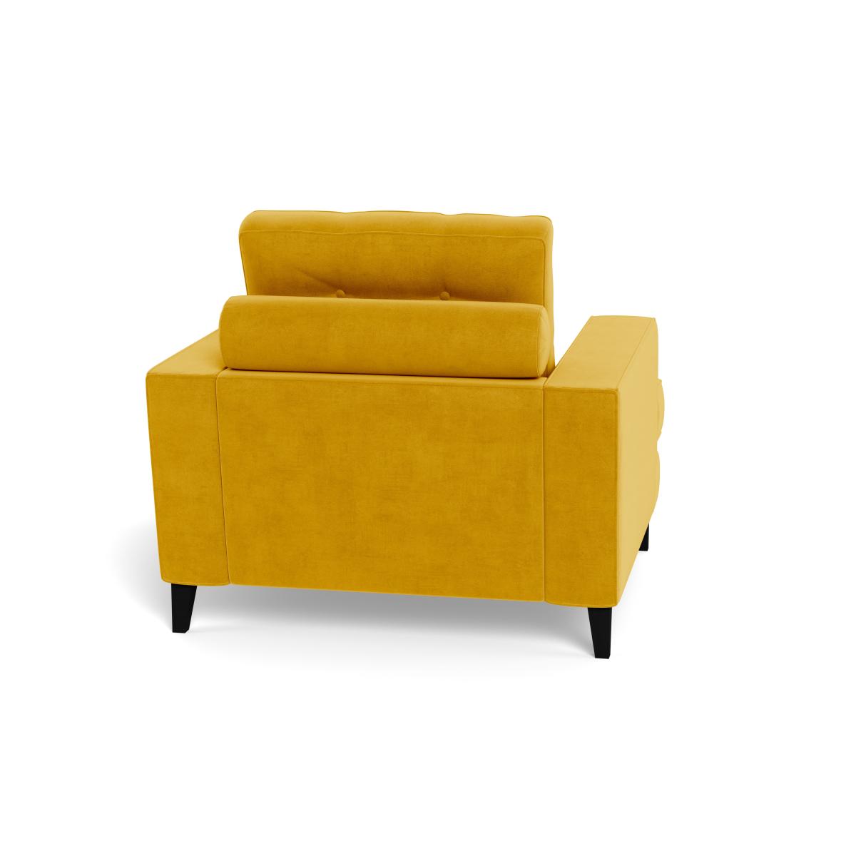 Heal's Mistral Armchair Smart Luxe Velvet Canary Natural Feet – image 6