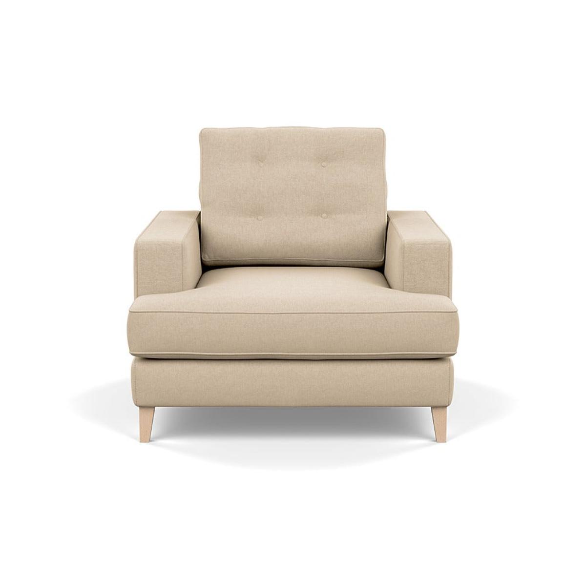 Heal's Mistral Armchair Brushed Cotton Oat Natural Feet – image 2