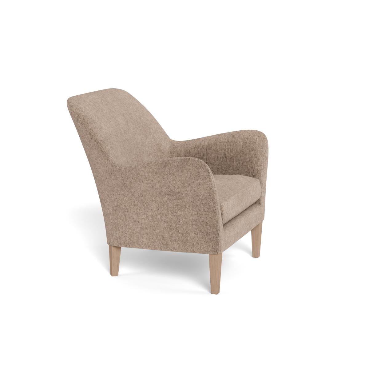 Heal's Wallis Armchair Boucle Velvet Rocky Black Feet – image 2