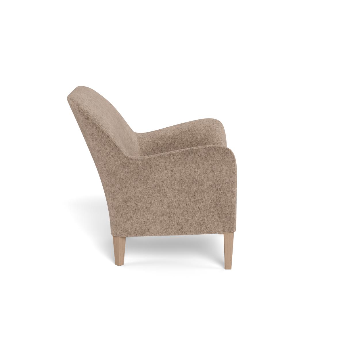 Heal's Wallis Armchair Boucle Velvet Rocky Black Feet – image 3