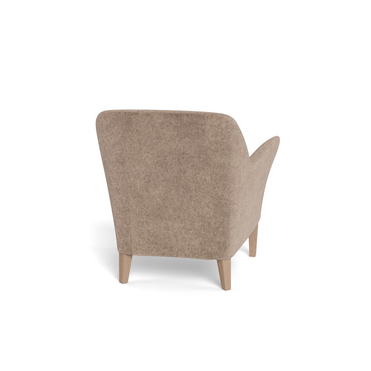 Heal's Wallis Armchair Boucle Velvet Rocky Black Feet – image 5