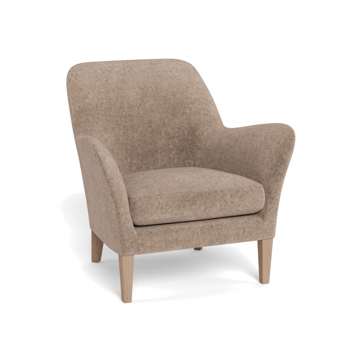 Heal's Wallis Armchair Boucle Velvet Rocky Black Feet – image 1