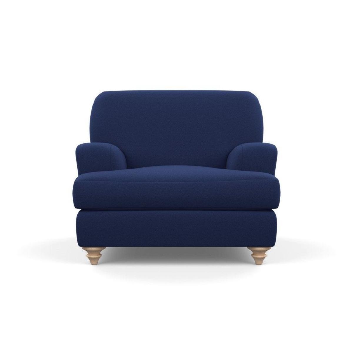 Heal's Hampstead Armchair Velvet Petrol Chestnut Stain Feet - Heal's UK Furniture – image 102