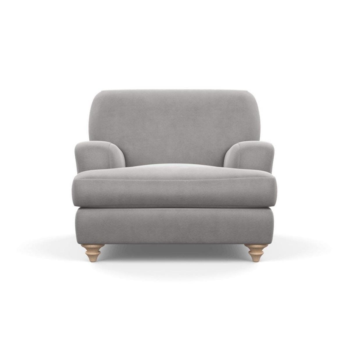 Heal's Hampstead Armchair Velvet Petrol Chestnut Stain Feet - Heal's UK Furniture – image 105