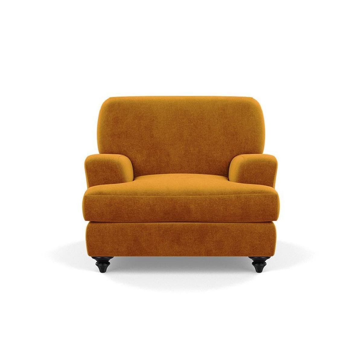 Heal's Hampstead Armchair Velvet Petrol Chestnut Stain Feet - Heal's UK Furniture – image 109