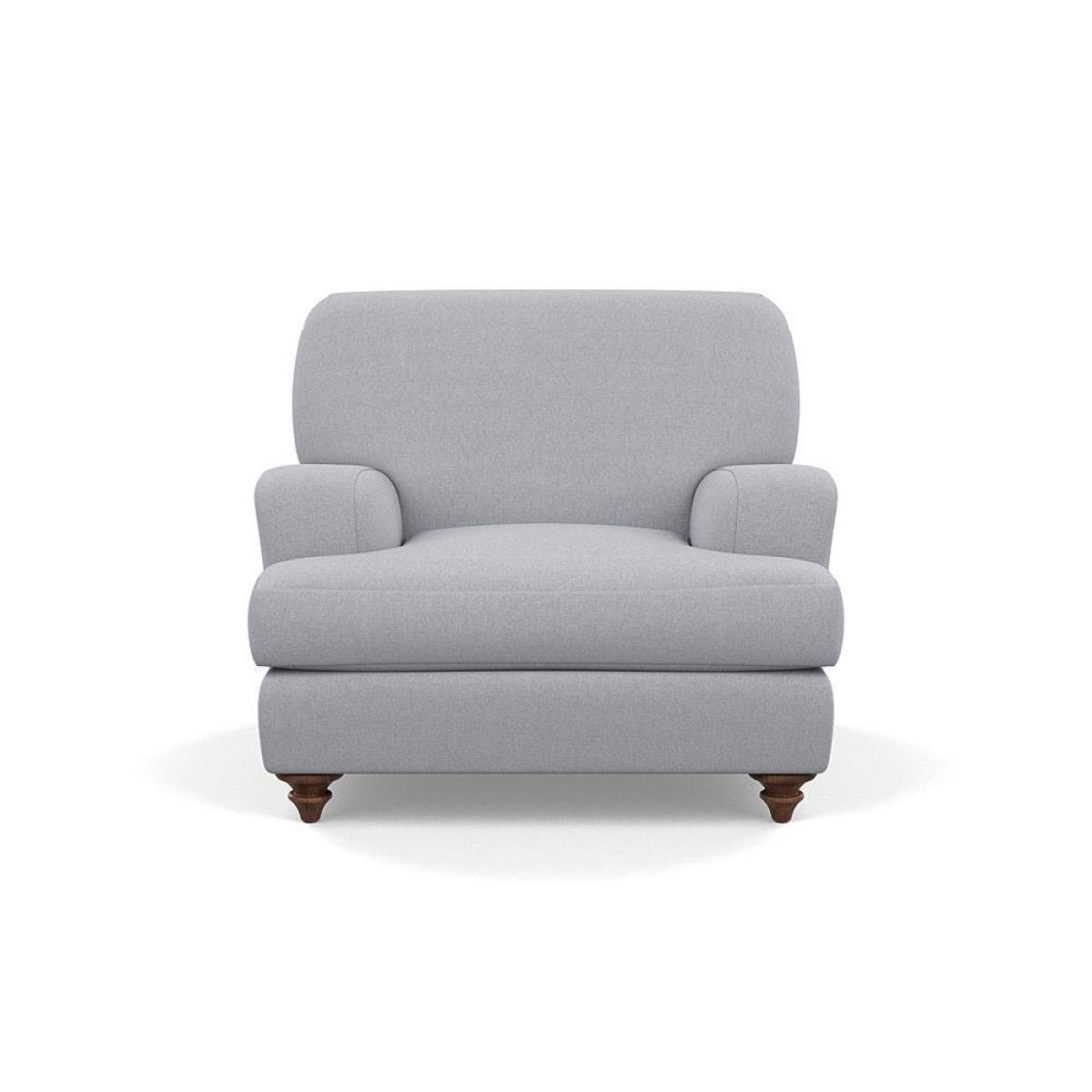 Heal's Hampstead Armchair Velvet Petrol Chestnut Stain Feet - Heal's UK Furniture – image 17