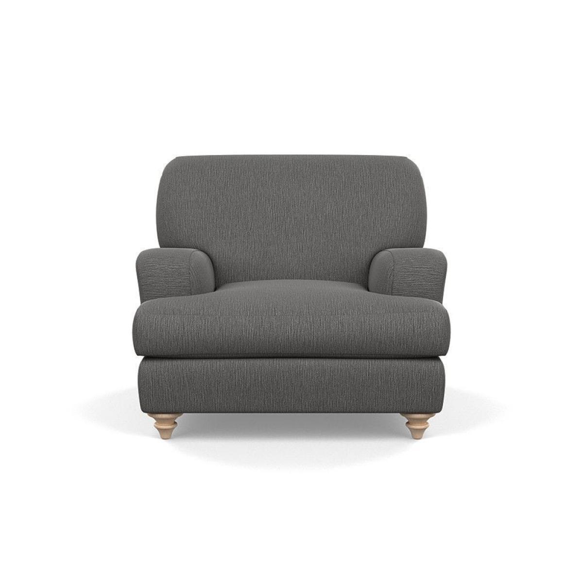 Heal's Hampstead Armchair Velvet Petrol Chestnut Stain Feet - Heal's UK Furniture – image 18